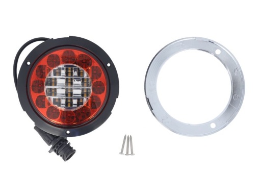 Stop spate stanga/dreapta (LED, 12/24V, cu intermitent, cu stop, lumina de parcare, fara proiector, lungime cablu: 0,3m, conector: AMP DIN 7PIN Bayonet)
