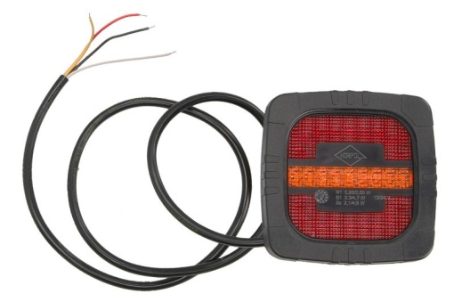 Stop spate stanga/dreapta ROCA (LED, 12/24V, cu intermitent, cu stop, lumina de parcare, lungime cablu: 1m)