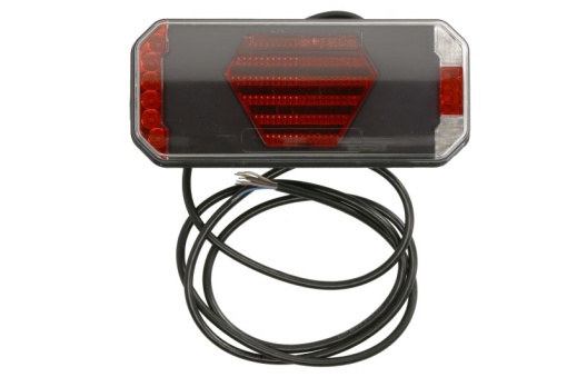 Stop spate stanga (LED, 12/24V, cu intermitent, cu far ceață, lumina de marșarier, cu stop, lumină de parcare, cu iluminare placuta, reflector, lungime cablu: 2m)