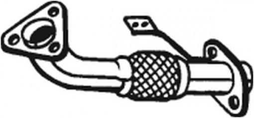 Teava esapament Fata (flexibil) potrivit NISSAN NP300, NP300 NAVARA, PATHFINDER III 2.5D 03.05-