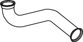 Teava esapament (lungime:765mm) EURO 4/5 potrivit DAF CF 65, LF 55 GR165S1 05.06- - Img 1