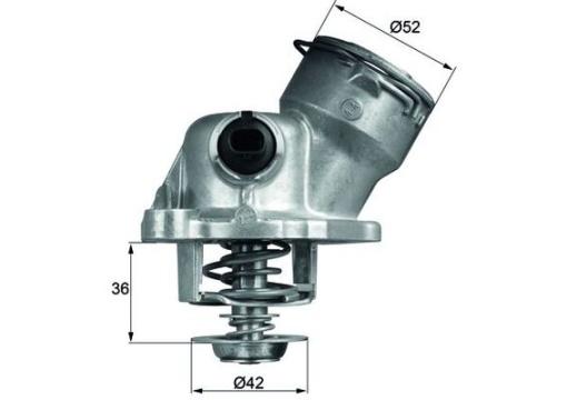 Termostat lichid racire (100°C, in carcasa) potrivit MERCEDES CLK (A209), CLK (C209), E (A207), E (C207), E T-MODEL (S211), E T-MODEL (S212), E (W211), E (W212), G (W463) 3.5/4.7/5.5 10.05-