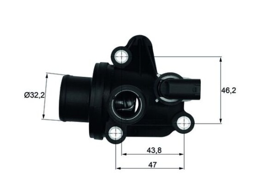Termostat lichid racire (87°C, in carcasa) potrivit MERCEDES A (W168), VANEO (414) 1.4-2.1 07.97-07.05