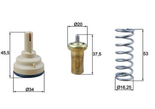 Termostat lichid racire (95°C) potrivit AUDI A1; SEAT ALHAMBRA, IBIZA IV, IBIZA IV SC, IBIZA IV ST; SKODA FABIA II; VW BEETLE, EOS, GOLF PLUS V, GOLF V, GOLF VI, JETTA III 1.4 11.05-07.18