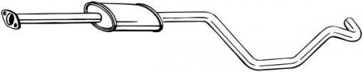 Toba esapament intermediara potrivit OPEL ASTRA J, ASTRA J GTC 1.4 12.09-10.20