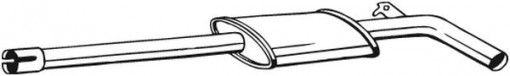 Toba esapament intermediara potrivit RENAULT MODUS 1.2-1.4 12.04-