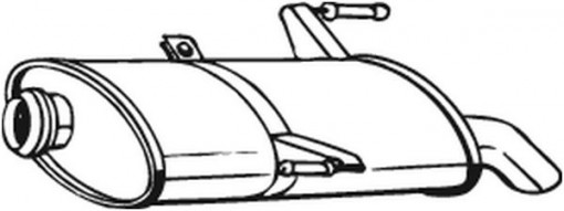 Toba finala esapament potrivit PEUGEOT 206 1.1-1.6 07.02-