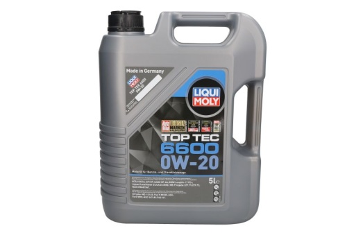 Ulei motor TopTec 6600 (5L) 0W20 ;API ILSAC GF-6A; SP; ACEA C5; BMW LL-17 FE+; CHRYSLER MS-12145; FORD M2C947 B1; JAGUAR 03.5006; LAND ROVER 03.5006; MB 229.71; OPEL OV0401547; VAUXHALL OV0401547