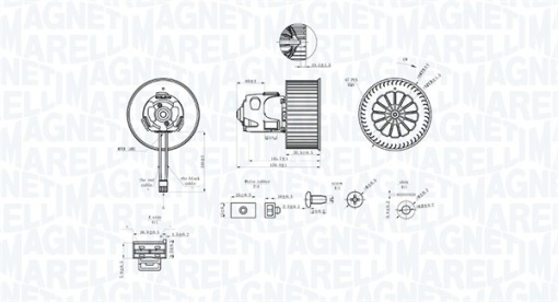 Ventilator habitaclu potrivit BMW 5 (F10), 5 (F11), 5 GRAN TURISMO (F07), 6 (F12), 6 (F13), 6 GRAN COUPE (F06), 7 (F01, F02, F03, F04); ROLLS-ROYCE GHOST I 1.6-6.6 02.08-03.20 - Img 1