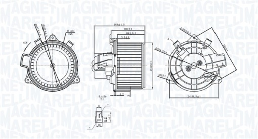 Ventilator habitaclu potrivit FIAT BRAVO II, STILO 1.2-2.4 10.01-12.14