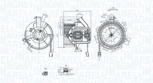 Ventilator habitaclu potrivit MERCEDES AMG GT (C190), AMG GT (R190), C (C204), C T-MODEL (S204), C (W204), CLS (C218), CLS SHOOTING BRAKE (X218), E (A207), E (C207) 1.6-6.2 01.07-
