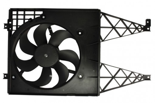 Ventilator radiator (cu carcasa) potrivit AUDI A3, TT; SEAT LEON, TOLEDO II; SKODA FABIA I, OCTAVIA I; VW BORA, BORA I, GOLF IV, NEW BEETLE, PASSAT B7/KOMBI, POLO, POLO III 1.0-3.6 07.95-