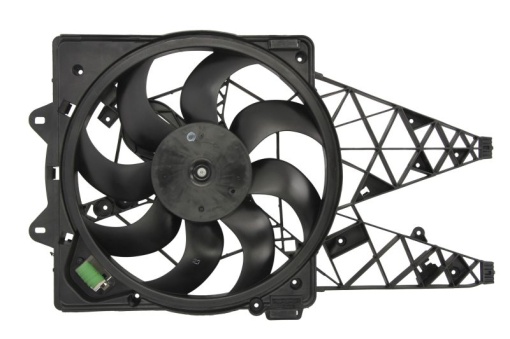 Ventilator radiator (cu carcasa) potrivit FIAT DOBLO, DOBLO CARGO 1.3D-2.0D 01.10-