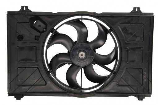 Ventilator radiator (cu carcasa) potrivit KIA RIO II 1.4/1.6 03.05-12.11