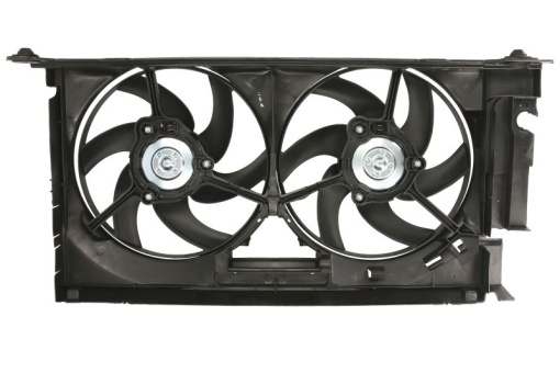 Ventilator radiator Dreapta (cu carcasa) potrivit CITROEN BERLINGO, BERLINGO/MINIVAN, XSARA, XSARA/HATCHBACK; PEUGEOT 306, 406, PARTNER, PARTNER/MINIVAN 1.8D-3.0 05.93-12.15