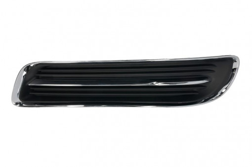 Acoperire bara fata Stanga (plastic, crom/negru) potrivit CHRYSLER 300C 09.04-11.12 04.11-10.14