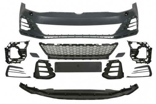 Bara fata GTI, cu grile; cu suporti , cu locas proiector, grunduit potrivit VW GOLF ALLTRACK VII Hatchback 08.12-03.17