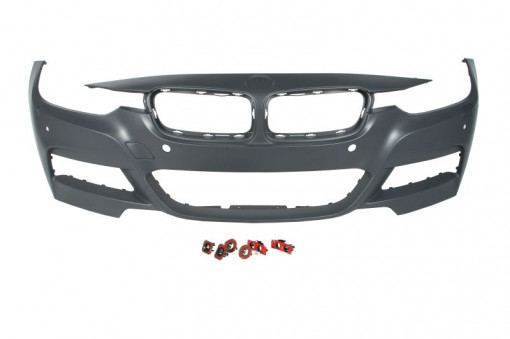 Bara fata pachet M, cu locas proiector, locas senzor parcare: 4, cu orificiu camera, grunduit potrivit BMW 3 F30, F80, 3 F31 10.11-02.17