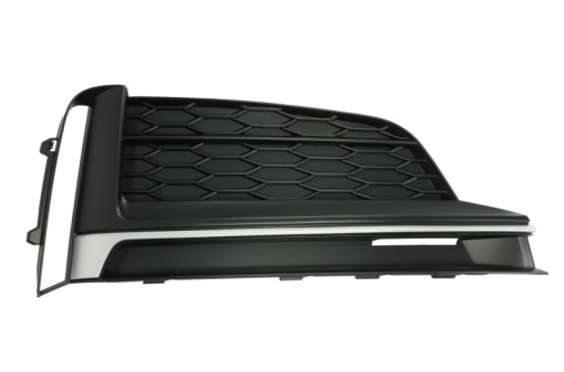 Capac bara fata Dreapta banda cromata, S5, negru-mat potrivit AUDI A5 06.16- 07.16-