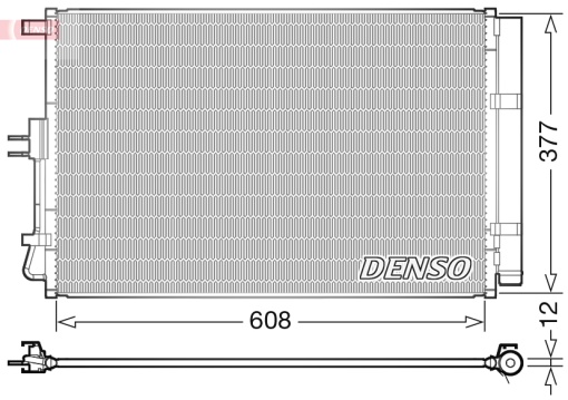 Condensator climatizare (cu uscator) potrivit KIA SOUL I 1.6 02.09-12.14