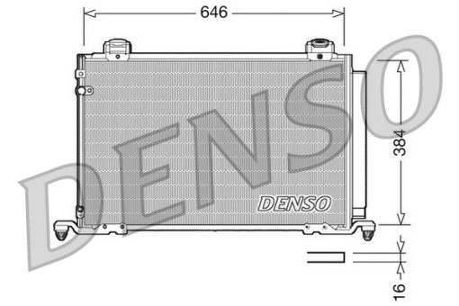 Condensator climatizare (cu uscator) potrivit TOYOTA AVENSIS 1.6-2.4 03.03-11.08