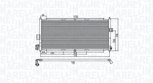 Condensator climatizare potrivit NISSAN ALMERA II 1.5-2.2D 01.00-11.06