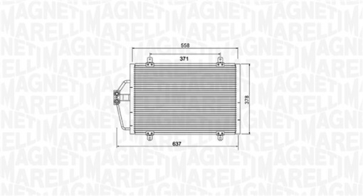 Condensator climatizare potrivit RENAULT MEGANE I, MEGANE I CLASSIC, MEGANE I COACH, MEGANE SCÉNIC 1.4-2.0 08.95-08.03