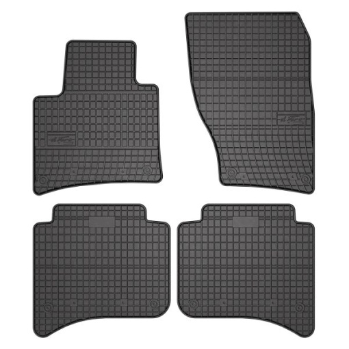 Covoras podea cauciuc FROGUM Rubber, 4 buc. BASIC, fata/spate, set, culoare negru, potrivit PORSCHE CAYENNE; VW TOUAREG 01.10-, SUV