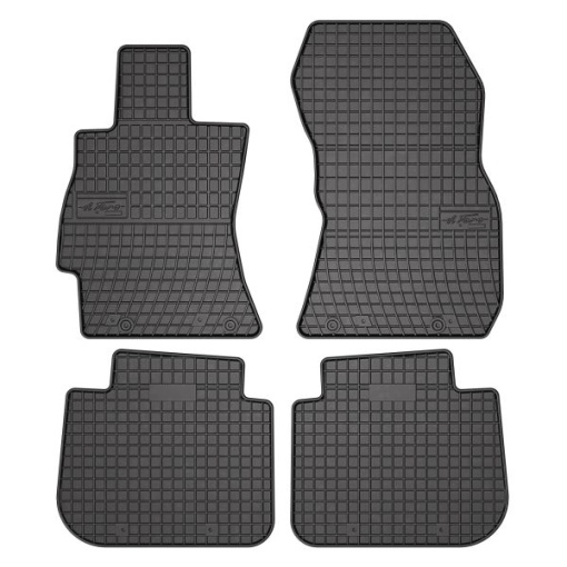 Covoras podea cauciuc FROGUM Rubber, 4 buc BASIC, fata/spate, set, culoare negru, potrivit SUBARU FORESTER, IMPREZA, LEGACY IV, OUTBACK 09.03-, Liftback / Station wagon / SUV