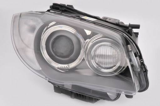 Far Dreapta (bi-xenon, D1/D1S, electric, cu motor, culoare semnalizator: transparent) potrivit BMW 1 (E81), 1 (E82), 1 (E87), 1 (E88) 03.07-03.11