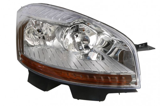 Far Dreapta (H1/H6W/H7, electric, cu motor, culoare insertie: cromat, culoare semnalizator: portocaliu) potrivit CITROEN C4 GRAND PICASSO I, C4 PICASSO I