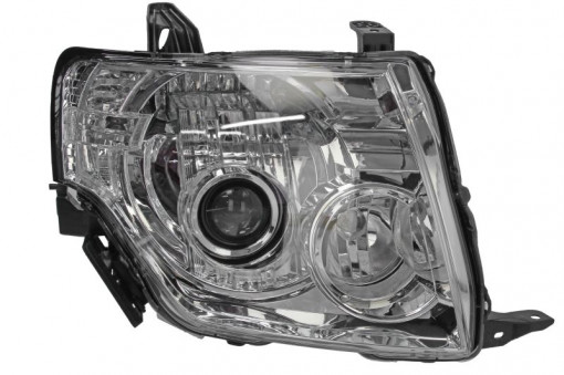 Far Dreapta (H11/H9, electric, fara motoras, culoare insertie: cromat) potrivit MITSUBISHI PAJERO IV