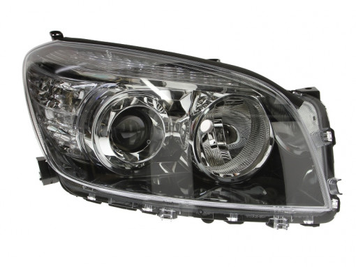 Far dreapta (H11/HB3, electric, cu motoras, fundal negru) TOYOTA RAV 4 III