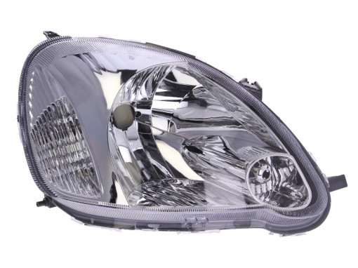 Far Dreapta (H4, electric, cu motor, culoare insertie: cromat, culoare semnalizator: alb) potrivit TOYOTA YARIS -09.05