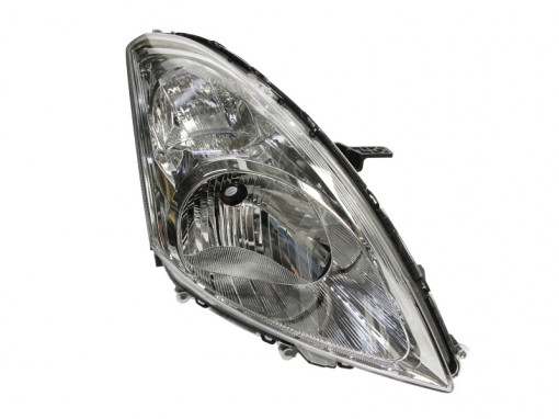Far Dreapta (H4, electric, fara motoras, culoare insertie: cromat/negru, culoare semnalizator: alb) potrivit SUZUKI SWIFT III, SWIFT IV - Img 1