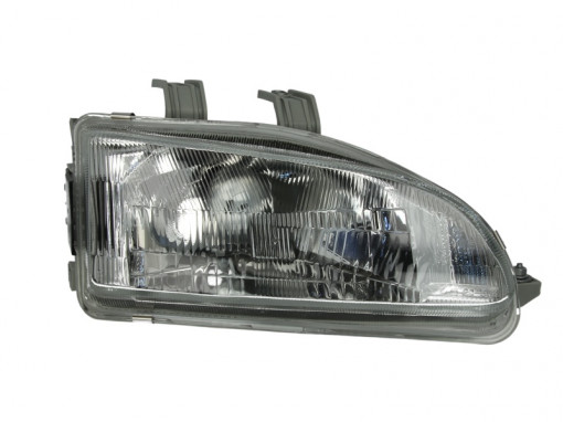Far Dreapta (H4, electric, fara motoras, culoare insertie: negru) potrivit HONDA CIVIC V