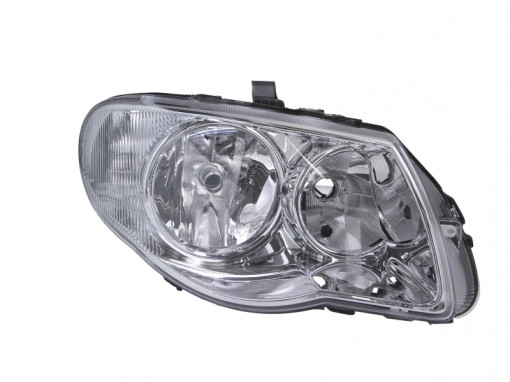 Far Dreapta (H7/H9, electric, cu motor, culoare: cromat, culoare semnalizator: galben) potrivit CHRYSLER TOWN & COUNTRY, VOYAGER IV 01.04-