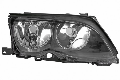 Far dreapta (H7, reglaj electric, cu motoras, fundal negru) BMW Seria 3 1998-2006