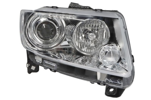 Far Dreapta (H9, electric, cu motor, culoare insert: negru) potrivit JEEP COMPASS, GRAND CHEROKEE IV