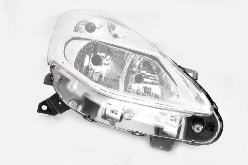 Far Dreapta (halogen, H7/W5W, electric, fara motoras, culoare insertie: cromat, culoare semnalizator: transparent) potrivit RENAULT CLIO III, CLIO III/HATCHBACK -11.12
