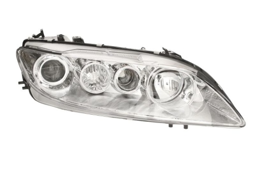 Far fata Dreapta (2*H1, electric, cu motor, culoare insert: cromat) potrivit MAZDA 6 -03.05
