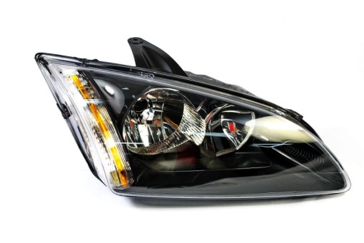 Far fata Dreapta (H1/H7, electric, fara motoras, culoare insert: gri, culoare semnalizator: galben) potrivit FORD FOCUS II; FORD USA FOCUS