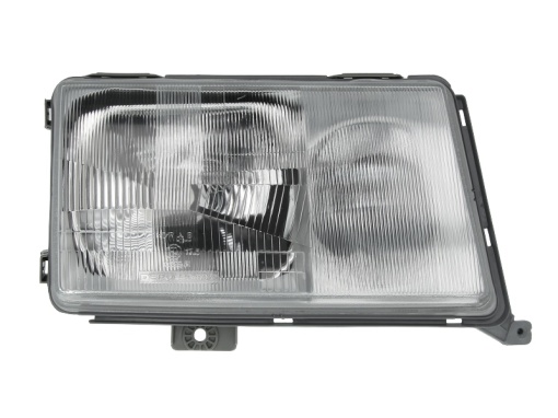 Far fata Dreapta (H3/H4, pneumatic, fara motoras, culoare insert: cromat, culoare semnalizator: transparent) potrivit MERCEDES 124 (C124), 124 T-MODEL (S124), 124 (W124)