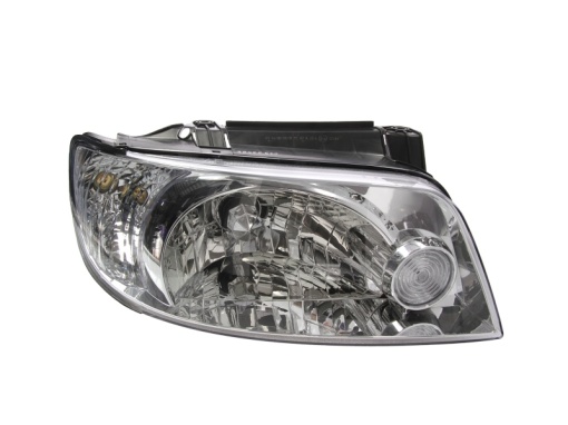 Far fata Dreapta (H4, electric, fara motoras, culoare insert: cromat, culoare semnalizator: transparent) potrivit HYUNDAI MATRIX