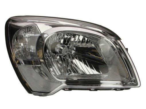 Far fata Dreapta (H4, electric, manual, fara motoras, culoare insert: cromat, culoare semnalizator: alb) potrivit KIA SPORTAGE II -10.10
