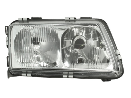 Far fata Dreapta (H4/H7, electric, fara motoras, culoare insert: cromat) potrivit AUDI A3 - Img 1