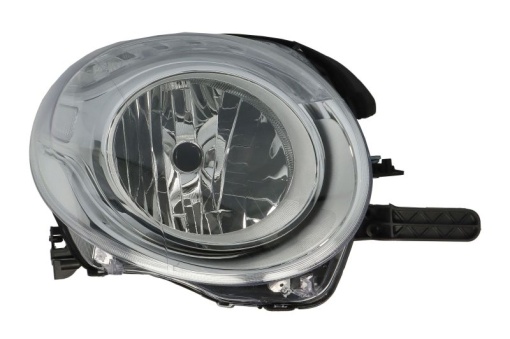 Far fata Dreapta (H7, electric, cu motor, culoare insert: cromat) potrivit FIAT 500L