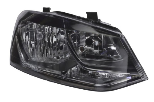 Far fata Dreapta (H7/H7/W5W/WY21W, electric, cu motor, culoare insert: negru) potrivit VW POLO, POLO V