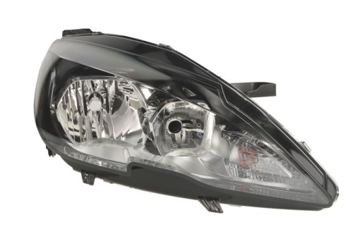 Far fata Dreapta (H7/HB3/PY21W, electric, cu motor, culoare insert: cromat, culoare semnalizator: transparent) potrivit PEUGEOT 308 II