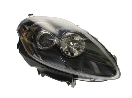 Far fata Dreapta (halogen, 2*H1/H1/H7, electric, cu motor, bec, culoare insert: intuneric, culoare semnalizator: fumuriu) potrivit FIAT BRAVO II